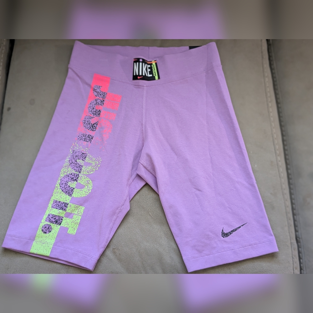 Nike Tight Fit Purple Biker Shorts